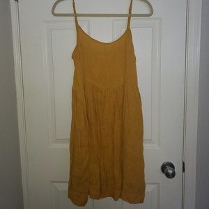 Yellow linen "Maisy" dress